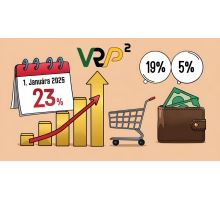 Videonávod na úpravu sadzieb DPH vo VRP2 pre rok 2025