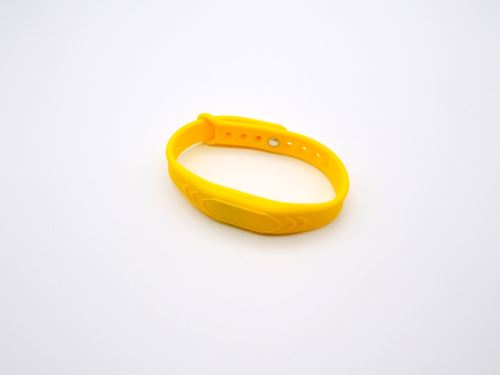 Náramok RFID silikónový žltý